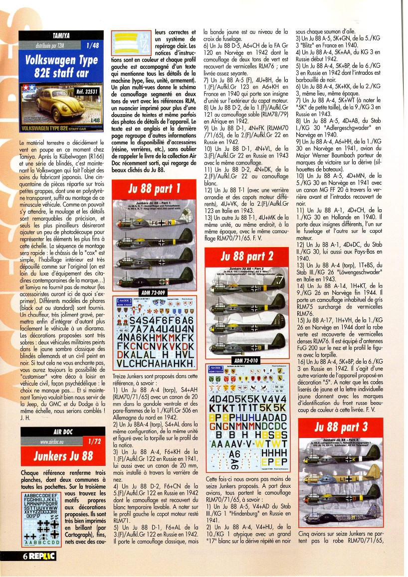 Replic 183 - Fiat BR-20 M, SA-330 Puma, He-162